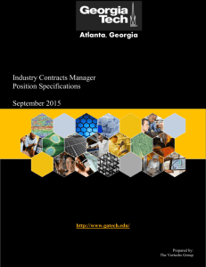 Atlanta, Georgia Industry Contracts Manager