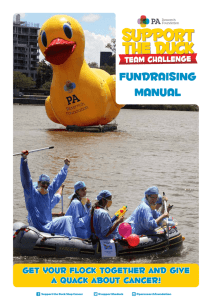 Team Challenge Fundraising Manual