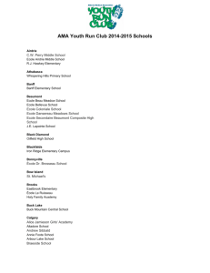 AMA Youth Run Club 20142015 Schools