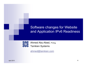 Code IPv6 Migration MENOG 6