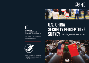 us-china security perceptions - China United State Exchange