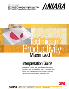 Petrifilm™ Aqua Heterotrophic and Aqua Coliform Count