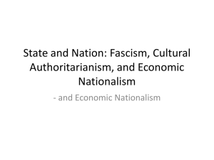 Extreme Nation—Fascism—and Economic Nationalism