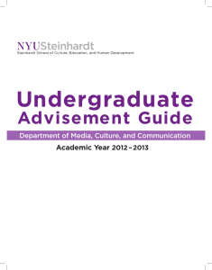 Undergraduate - NYU Steinhardt