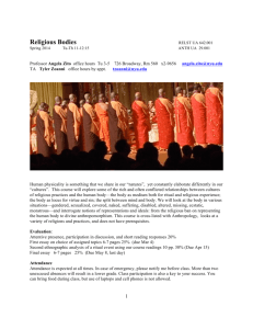 Religious Bodies - Department of Anthropology | New York University