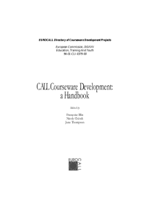 CALL Courseware Development: a Handbook