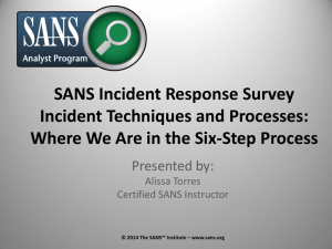 Incident Response – How to Fight Back