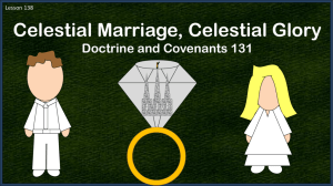 Lesson 138 D&C 131 Celestial Marriage, Celestial Glory Power Pt