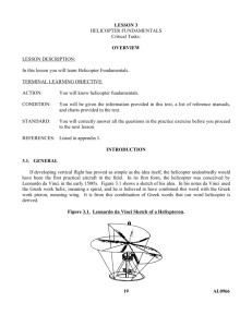 LESSON 3 HELICOPTER FUNDAMENTALS Critical Tasks