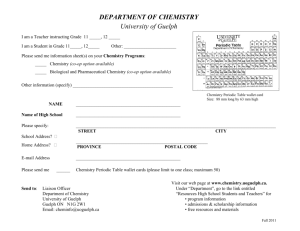 Order Form - Department of Chemistry