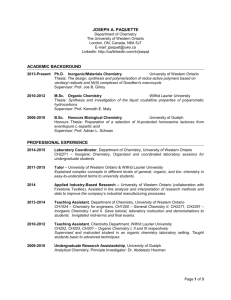 CV - University of Western Ontario