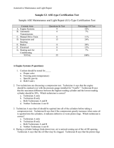 Sample G1 ASE-type Certification Test