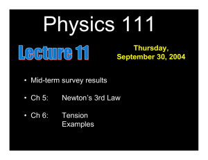 Title page Physics 111 Lecture 11
