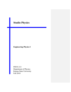 Studio Physics - Kansas State University