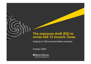 ED to revise IAS 12 Income Taxes PDF