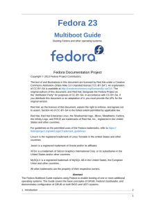 Multiboot Guide - Booting Fedora and other operating systems.