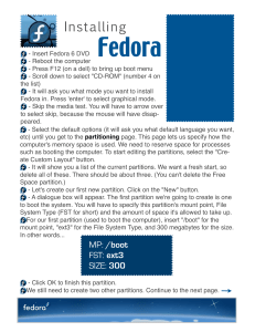 Installing Fedora