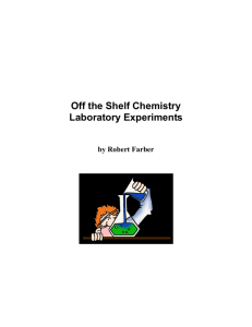 Off the Shelf Chemistry Laboratory Experiments