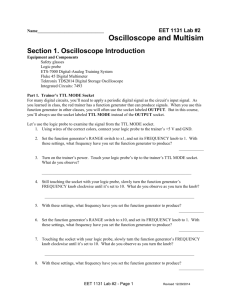 Oscilloscope and Multisim