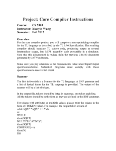 Project: Core Compiler Instructions