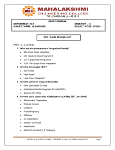 QUESTION BANK DEPARTMENT: ECE SEMESTER – VI SUBJECT