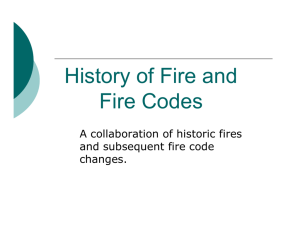 History of Fire and Fire Codes - Iowa Department of Public Safety
