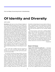 Of Identity and Diversity