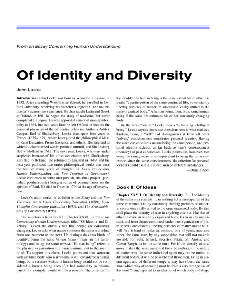 diversity identity essay