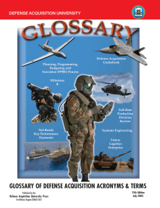 glossary of defense acquisition acronyms & terms