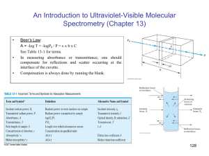 An Introduction to Ultraviolet-Visible Molecular