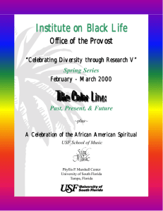 Institute on Black Life - University of South Florida