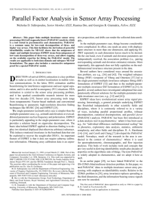 Parallel Factor Analysis in Sensor Array Processing