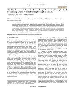 Good for Samsung is Good for Korea: Image Restoration Strategies