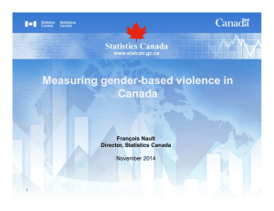 Measuring gender-based violence in Canada