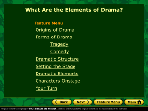 What Are the Elements of Drama?