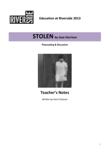 Teacher's Notes - Riverside Parramatta