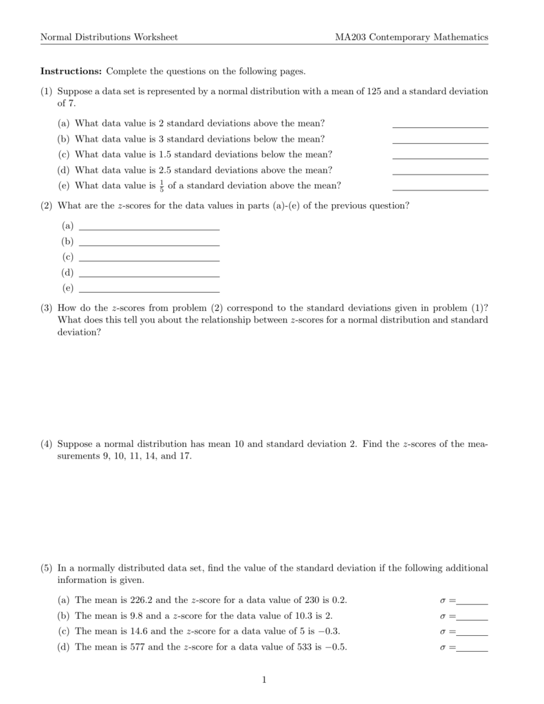 z-scores-worksheet