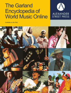 The Garland Encyclopedia of World Music Online