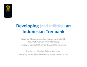 Indonesian Treebank - NTU Computational Linguistics Lab