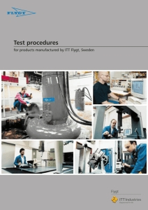 Test procedures - Water Solutions