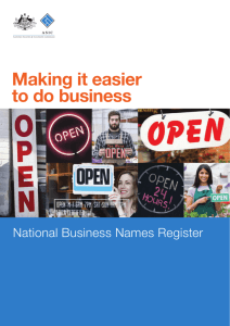 National Business Names Register