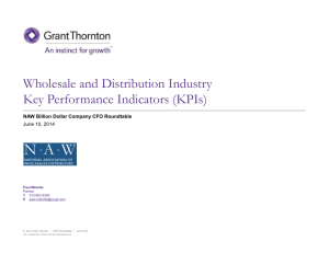 Wholesale and Distribution Industry Key Performance Indicators (KPIs)