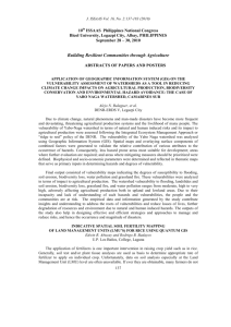 Abstracts of Papers - ISSAAS Philippines