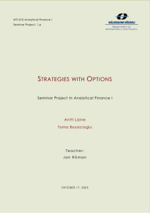 strategies with options