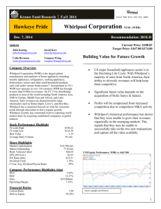 Whirlpool Corporation NYSE: (WHR)