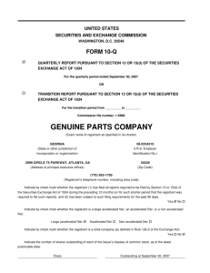 10-Q - Genuine Parts Company