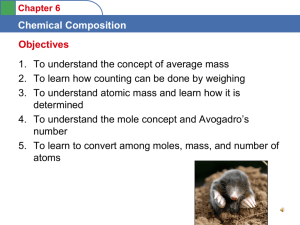 Chapter 6 Chemical Composition