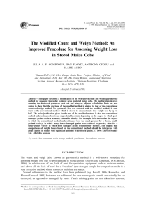 The Modified Count and Weigh Method: An Improved Procedure for