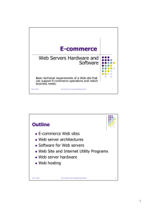 Web Server Hardware and Software
