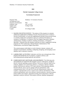 Database / E-Commerce Security Framework